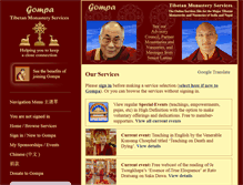 Tablet Screenshot of gompaservices.com